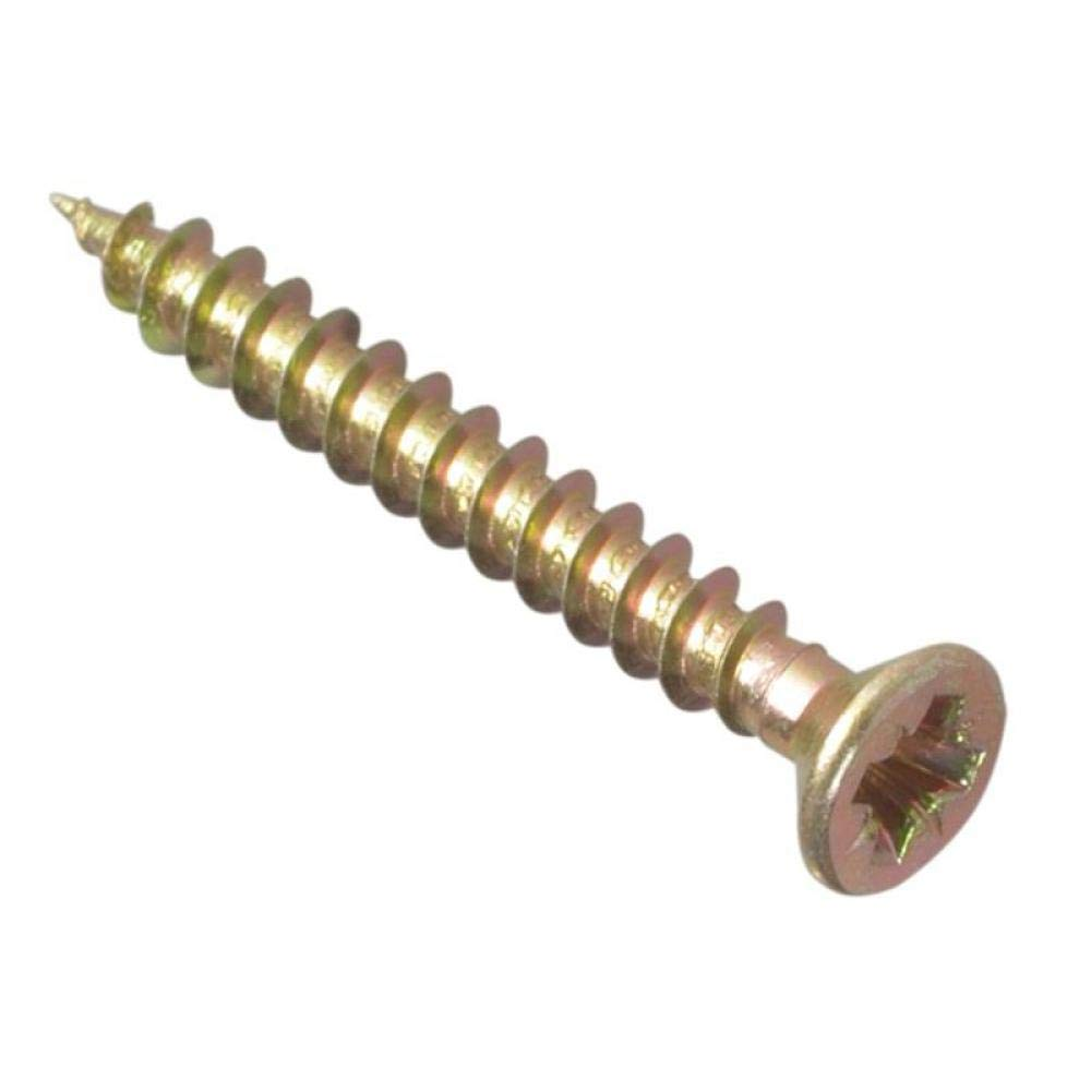 Forgefix Multi-Purpose Single Thread Screws | 3.5 X 35Mm | Zinc Yellow Passivated | Box 200 image number 4