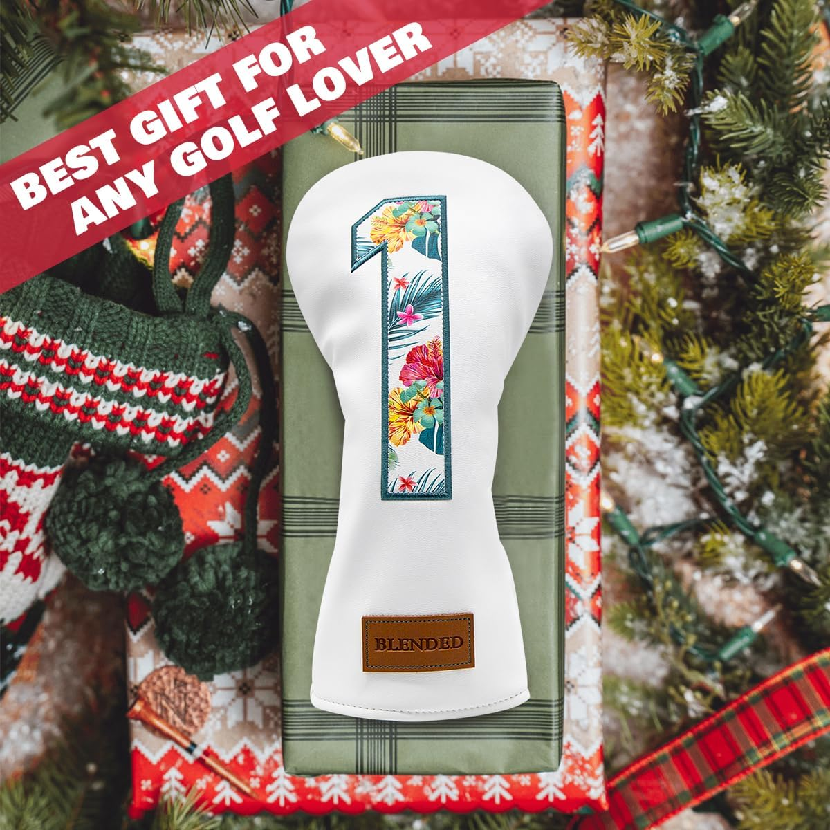 BAIRBRE Golf Club Covers Driver Covers Fairway Wood Headcover Hybrid Cover Leather Mallet Putter Covers Blade Headcovers Golf Head Covers for Most Brand