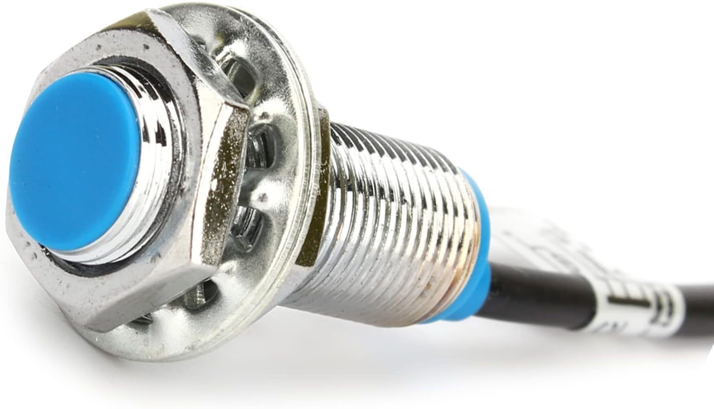 10Mm Hall Effect Sensor Proximity Switch, DC 6~36V NPN 3-Wires Normally Open with Magnet for Transistor and TTL MOS