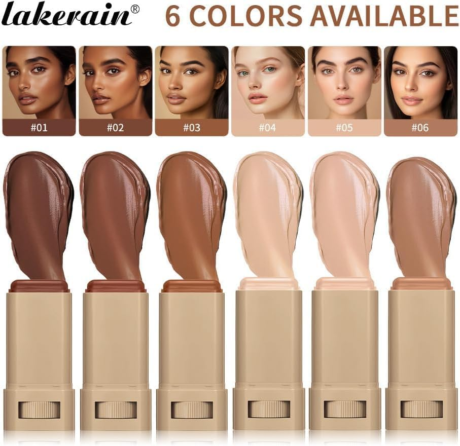 Foundation Stick Beauty Balm Serum Boosted Skin Tint, Serum Boosted Skin Tint Balm, Solid Tinted Moisturizing Serum Contour Stick,Longwear Contour Stick for Dewy, Natural Finish(#03) image number 6