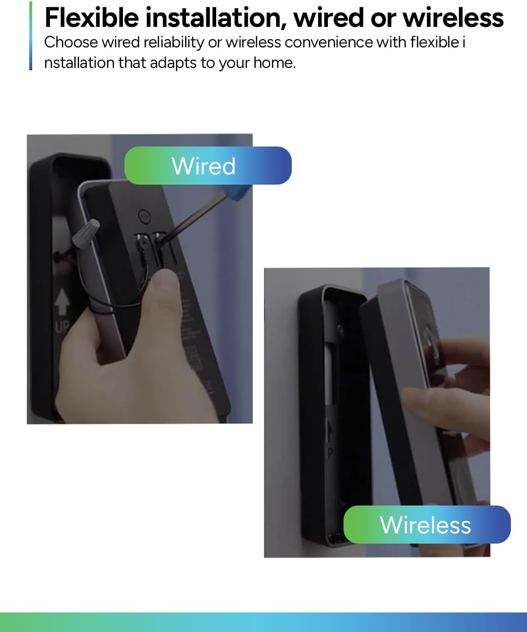 PSA Centrii Doorguard Wireless 5MP Super HD Video Doorbell with Homebase, 150 Days Battery, 8GB Local Storage, 166&deg; Ultra Wide View, Dual Band Wi-Fi, Free App - No Ongoing Fees!