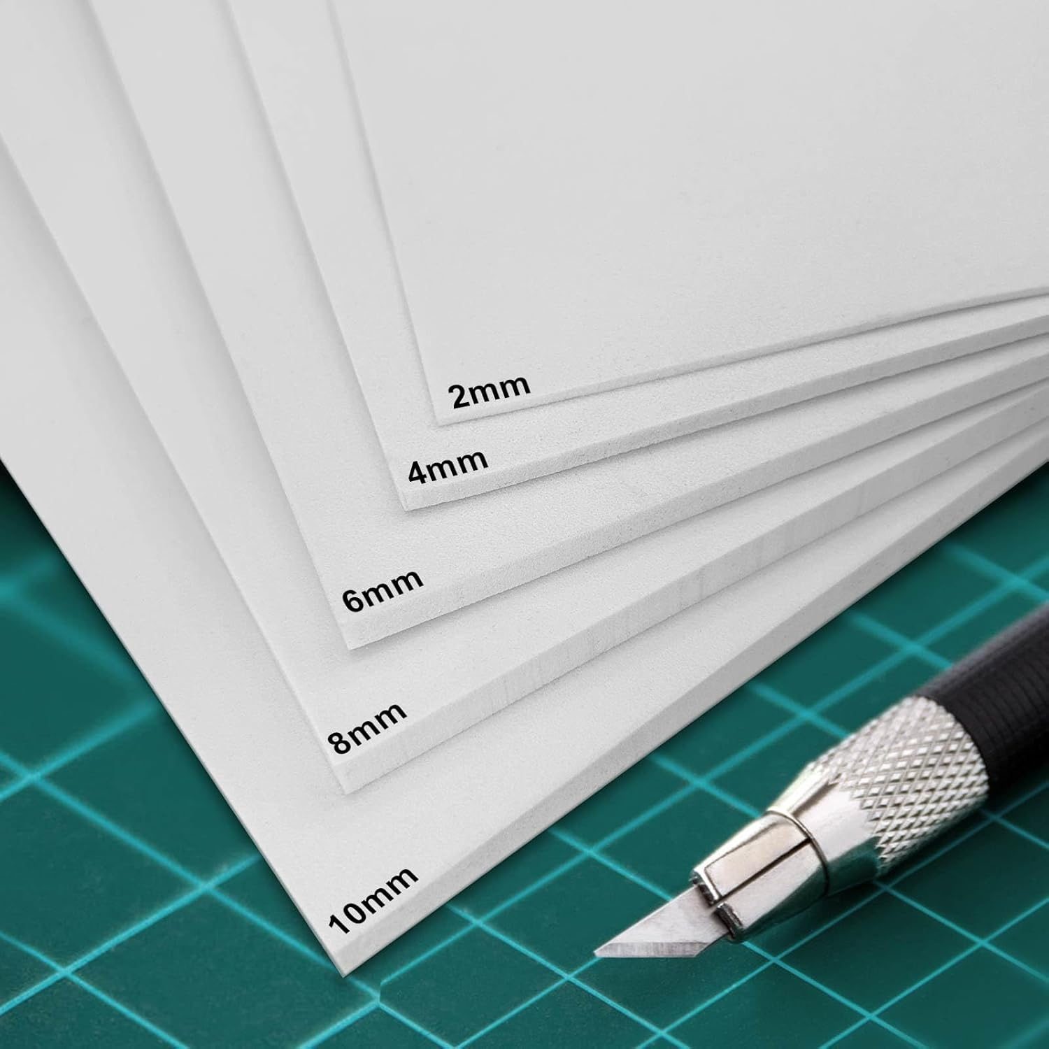 EVA Foam Roll - 10Mm Thick White Craft Foam Sheets - 15" X 39" Large Cosplay Foam Sheet - Ultra High Density 86 Kg/M&sup3; - Pliable & Elastic for Craft Projects Costume Cosplay Foam - by Biguphate image number 5