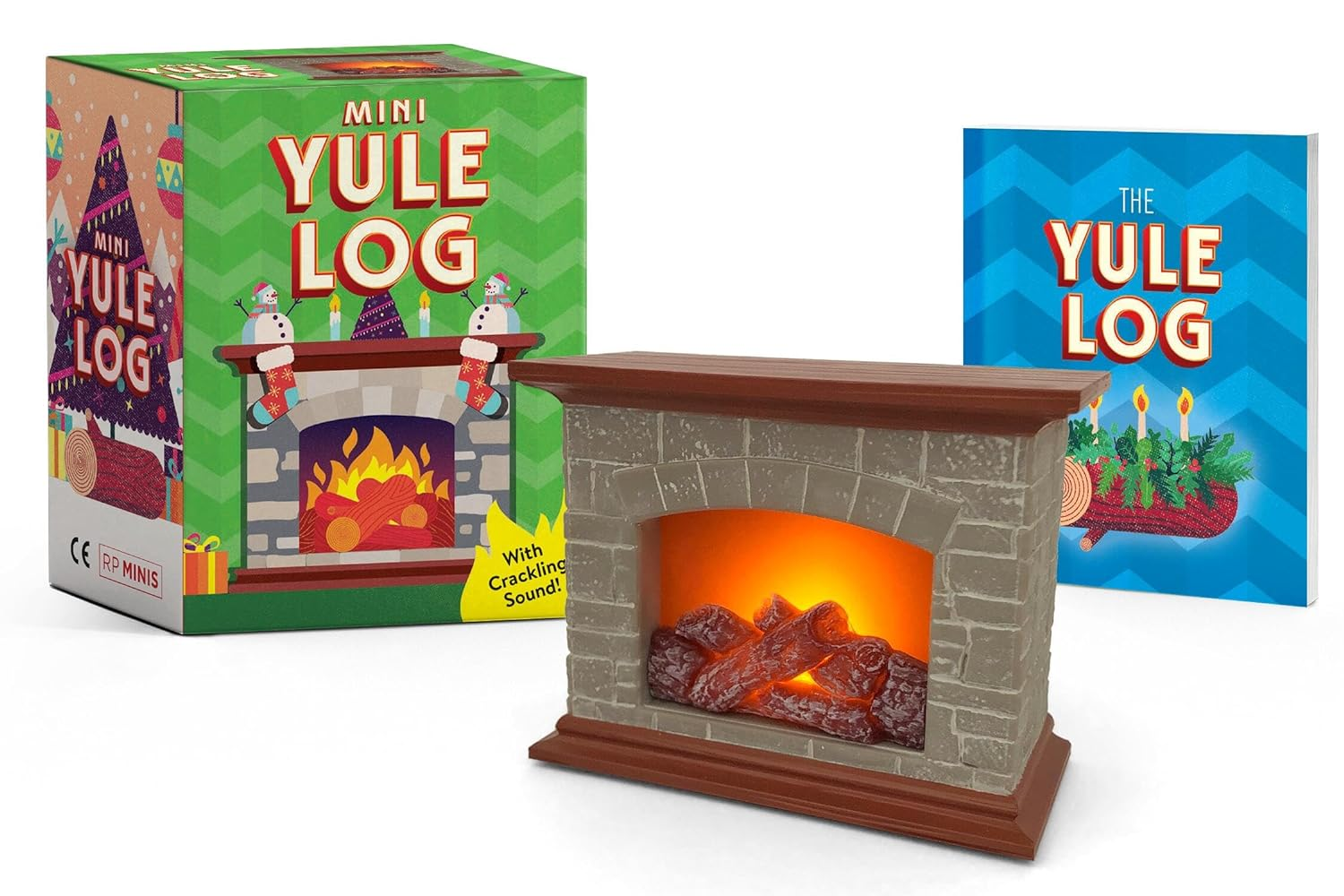 Mini Yule Log: with Crackling Sound!
