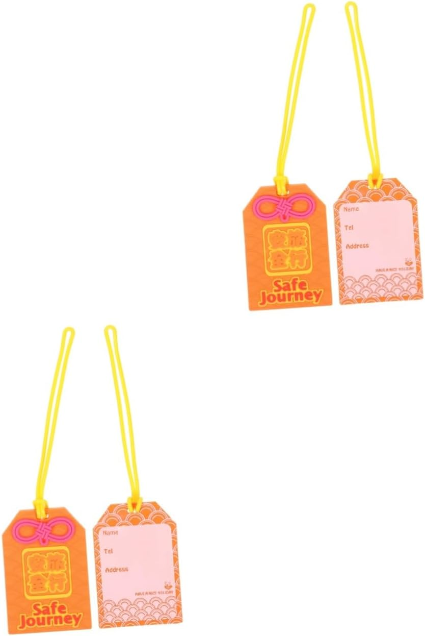 ABOOFAN 4Pcs Luggage Tags Travel Baggage Tag Labels Decorative Suitcase Name for Outdoor image number 3