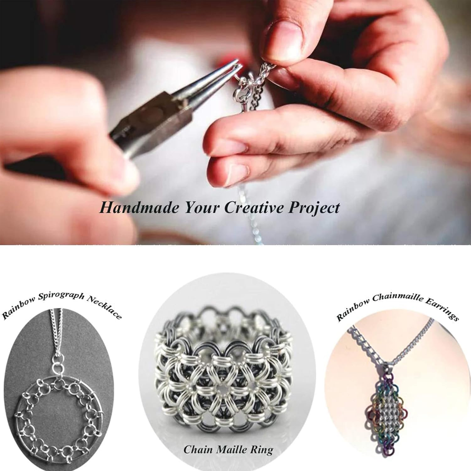 Sterling Silver Jump Rings for Jewelry Making 4Mm 5Mm 6Mm 925 Sterling Silver Open Jump Rings for DIY（60 PCS） image number 6