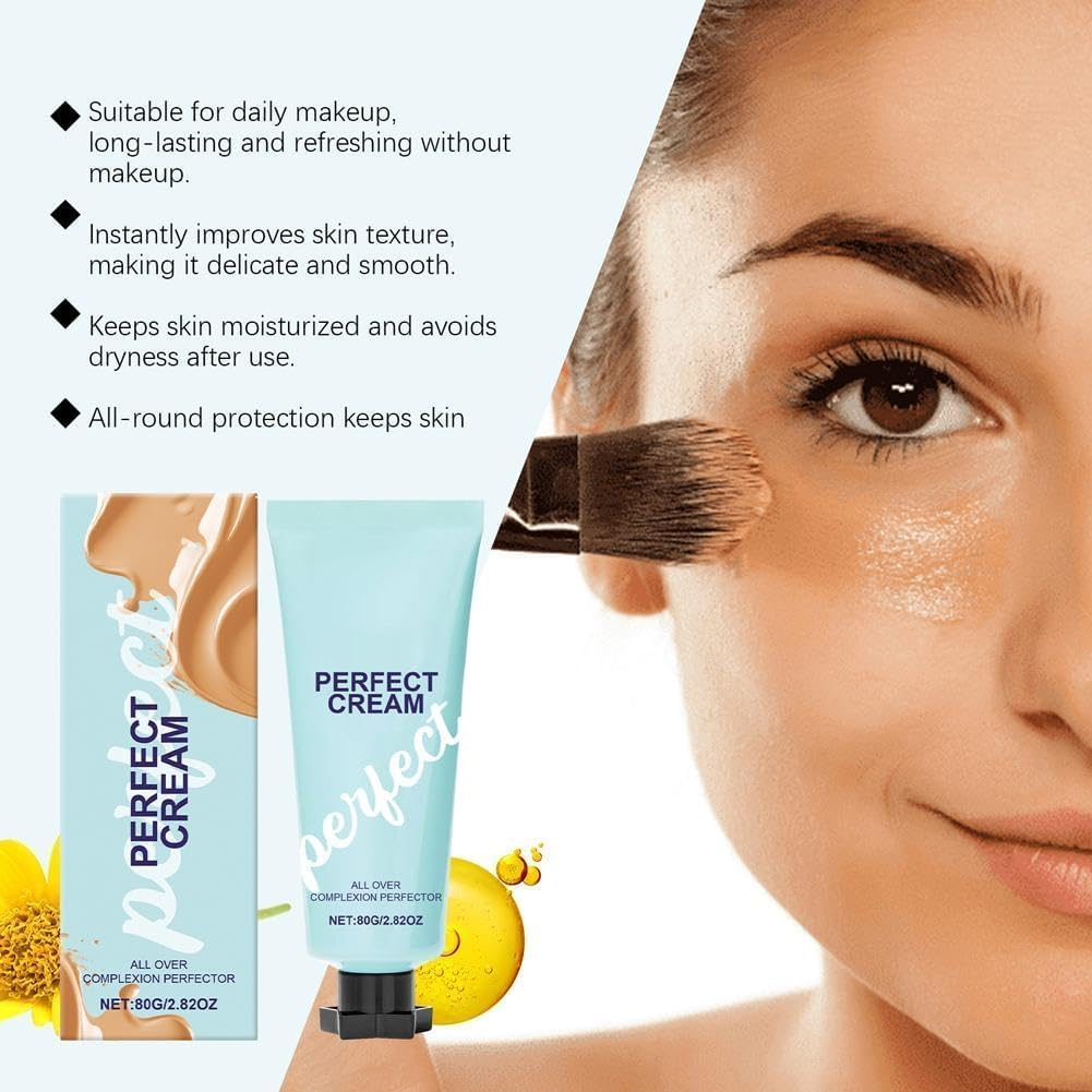 All-Over Complexion Perfector, 80 G Body Coverage Perfector, Moisturising Concealer Cream, Long-Lasting CC Cream, Waterproof and Sweatproof Skin Colour Concealer image number 2