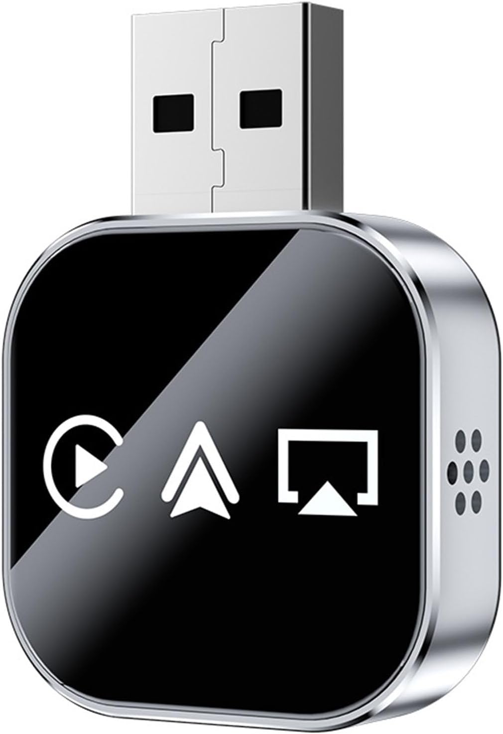 Kivont 3 in 1 Adapter, 2026 Upgrade Mini Wireless Car-Play Adapter, Kivont 3 in 1Car Adapters, Plug and Play Car Adapters, for Car Play (Black,Apple)