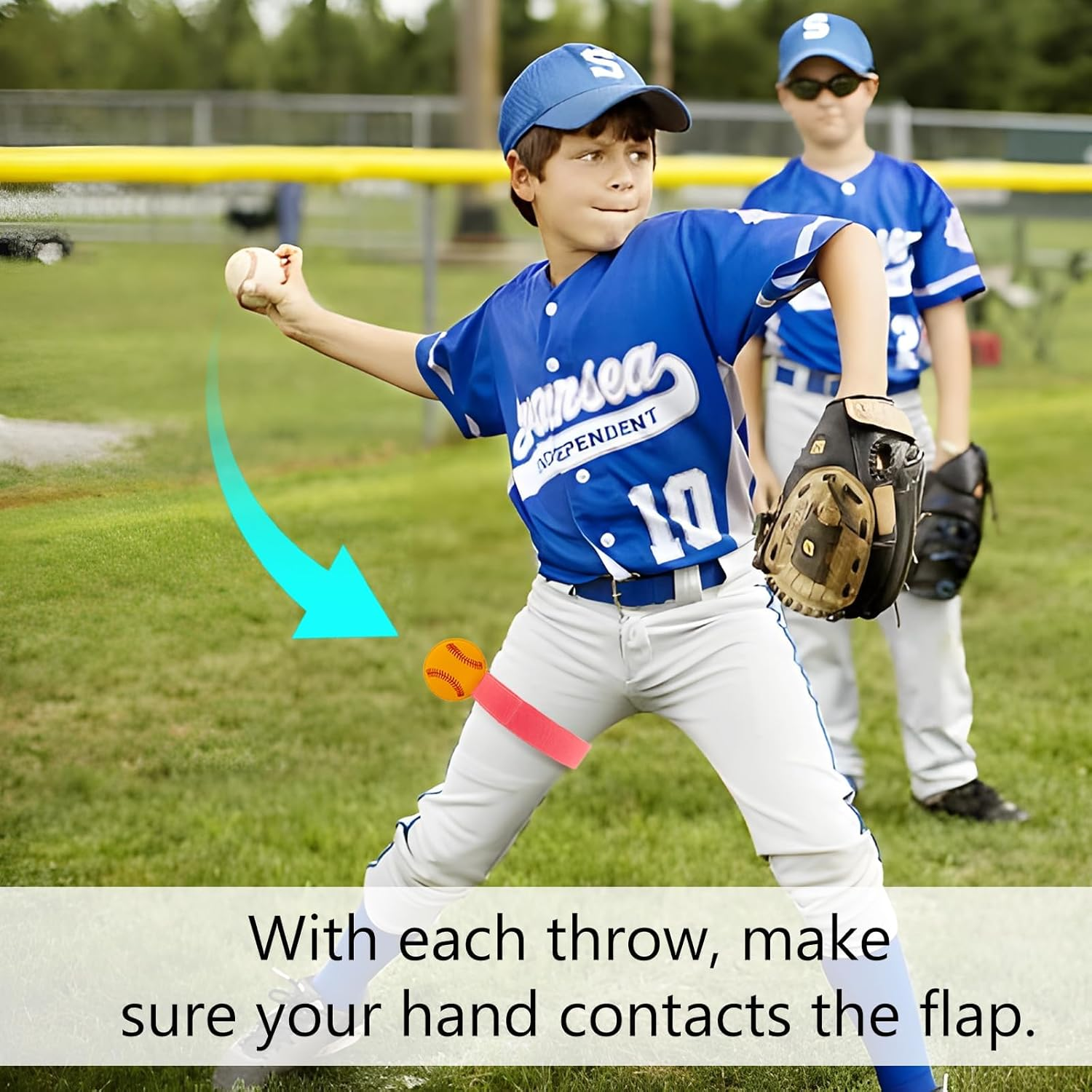 HDBHBH Circle Pitcher Training Aid &ndash; Elastic Softball Pitching Trainer Belt for Youth & Adults, Develops Correct Mechanics, Durable & Adjustable Softball Pitcher&rsquo;S Aid for Consistent Throws image number 4