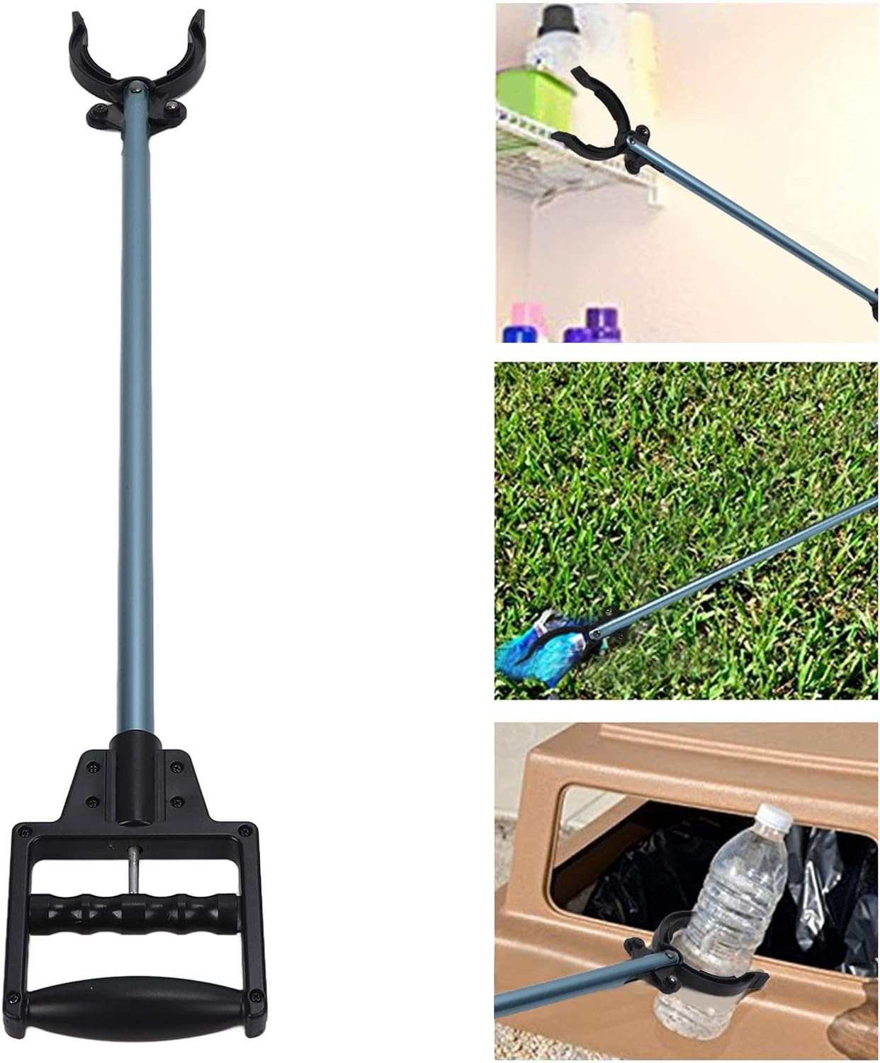 Portable Grabber Reacher Tool, Durable Aluminum Alloy Long Grabber Tool, Lightweight Trash Picker Stick, Garbage Reaching Assist Tool for Elderly, Factories, Hospitals image number 5