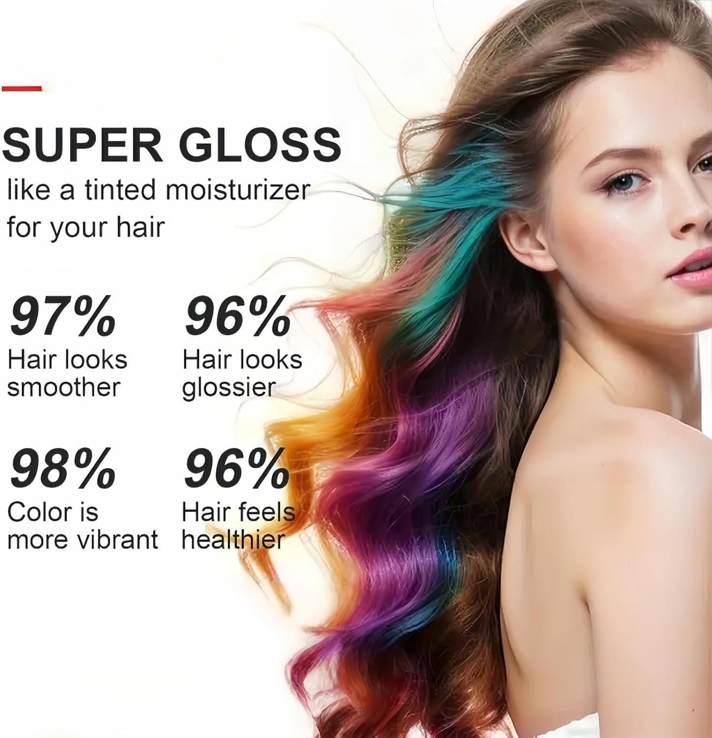 Temporary Hair Colour - Hair Dye Spray - Washable One Time Temporary Hair Dye - Coloured Hair Spray Fast Dyeing - Suitable for Party Cosplay Christmas Hollowen (Pink)