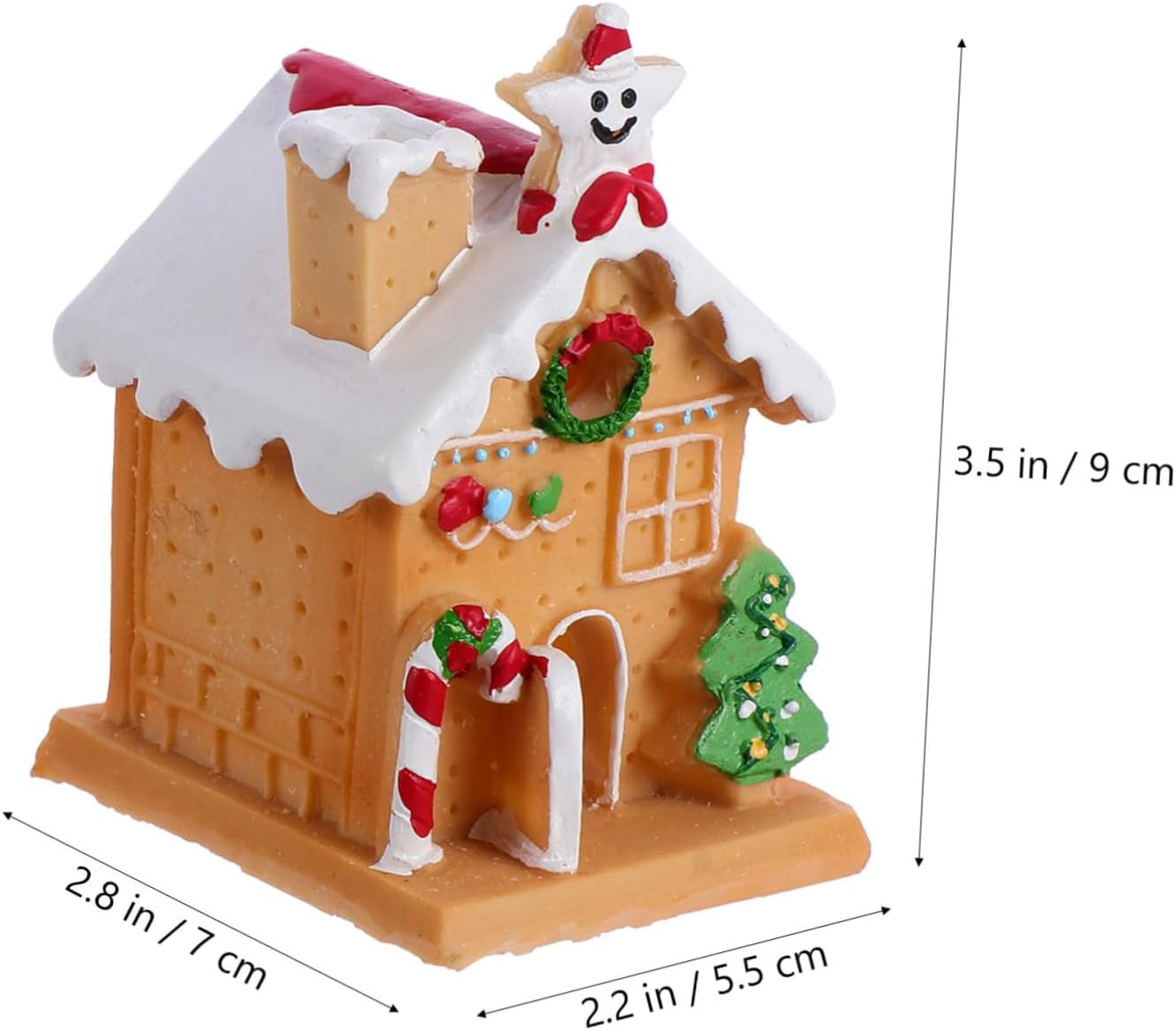 Glowing Igloo Christmas Cake Decor Xmas Party Cake Ornament Resin House Adornment for Festive Displays for Table Centerpiece and Holiday Celebrations