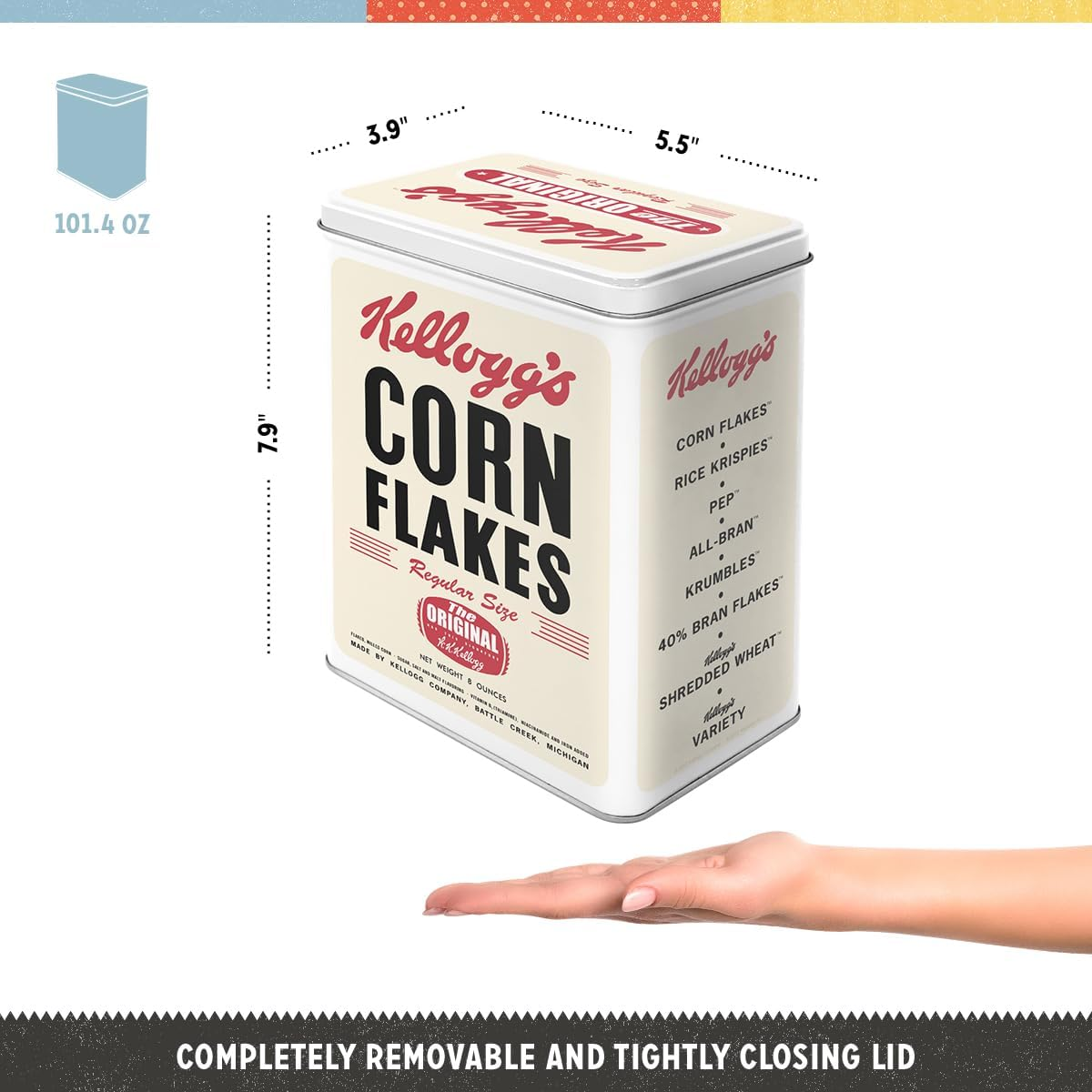 Nostalgic-Art Storage Tin L, Metal, Multicoloured, 10 X 14 X 20 Cm image number 5