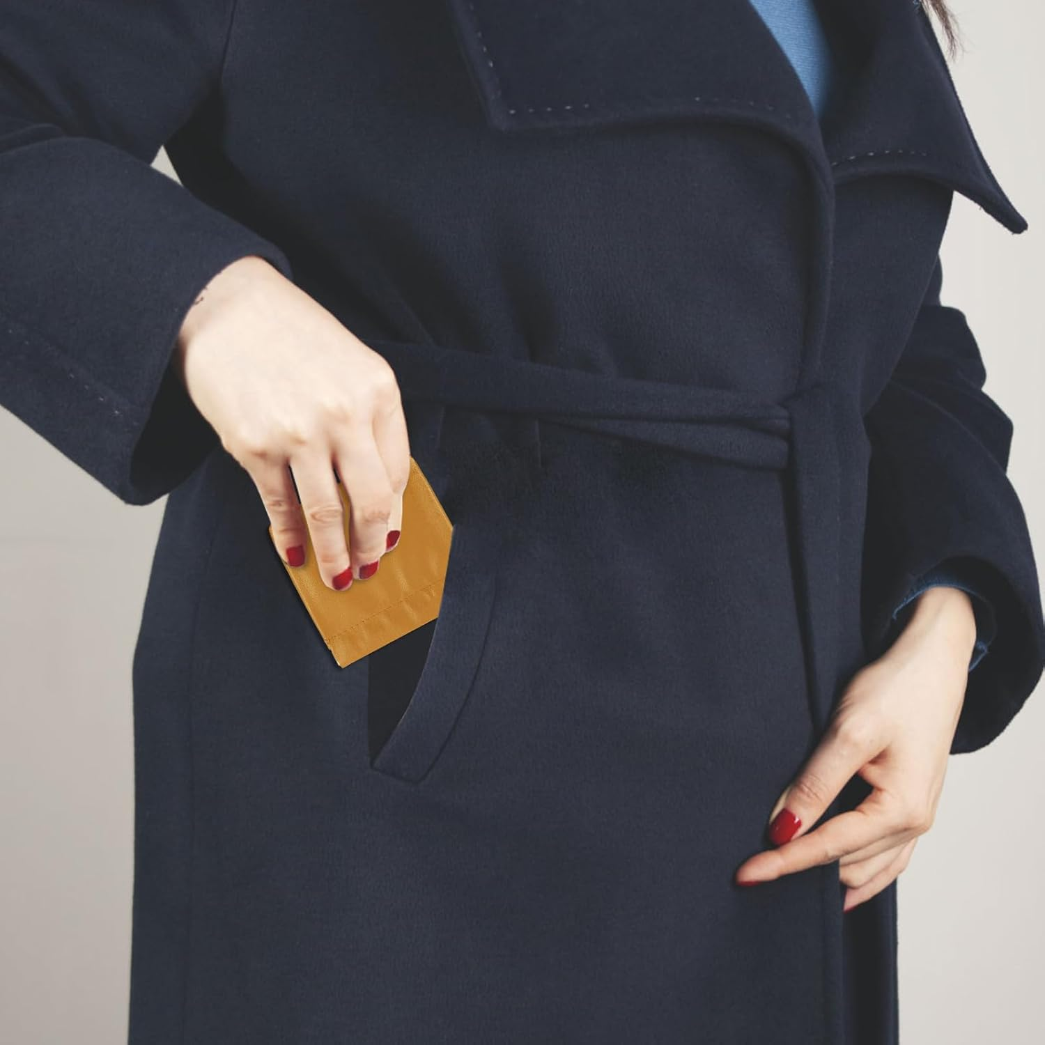 Binxus 8 Pcs Pocket Cosmetic Bags Squeeze Top, 2 Size Small Makeup Bag for Purse No Zipper Self Closing Small Makeup Pouch Mini Coin Purse Jewelry Pouch for Women, Colorful, Classic Solid Color image number 2