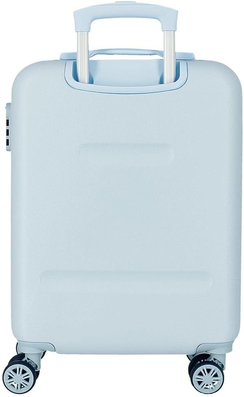 MOVOM Live Your Dreams Cabin Suitcase Blue 38 X 55 X 20 Cm Hard ABS Combination Lock Side 35L 2 Kg 4 Double Wheels Luggage Hand Luggage image number 3