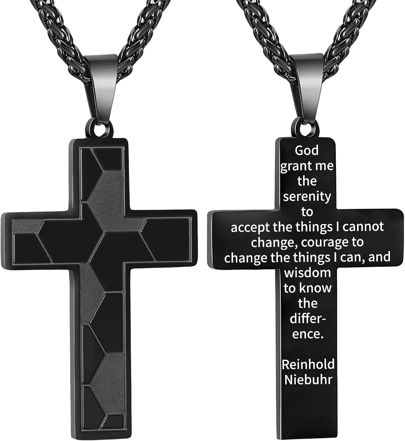 GLITTO Soccer Cross Necklace for Boys Men Stainless Steel Bible Verse Pendant with 20+2Inch Chain First Communion Baptism Religious Sports Jewelry Gift