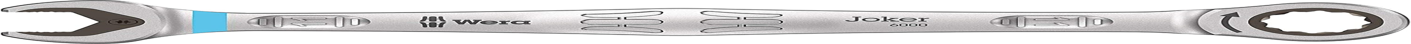 Wera 6000 Joker Metric Ratcheting Combination Wrench, 11 Mm X 165 Mm Size
