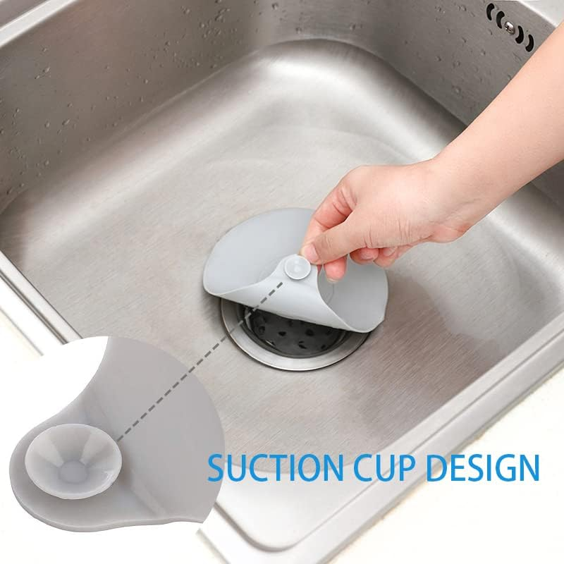 2 Pcs Tub Stopper, Bathtub Stopper, Silicone Bathtub Drain Stopper Plug, Bathtub Plug, Bath Tub Drain Cover, Sink Plug Hair Stopper Universal Use for Bathroom Kitchen Accessories, Laundry image number 1