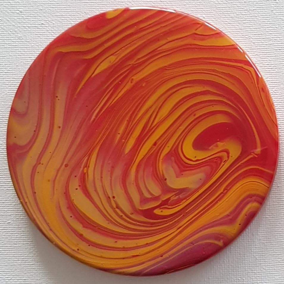 Ceramic Coaster Sets - 12 round 102Mm (4 Inch) MATT Absorbent Coasters - Stick-On Cork Backing Pads & 2 Metal Stands image number 6