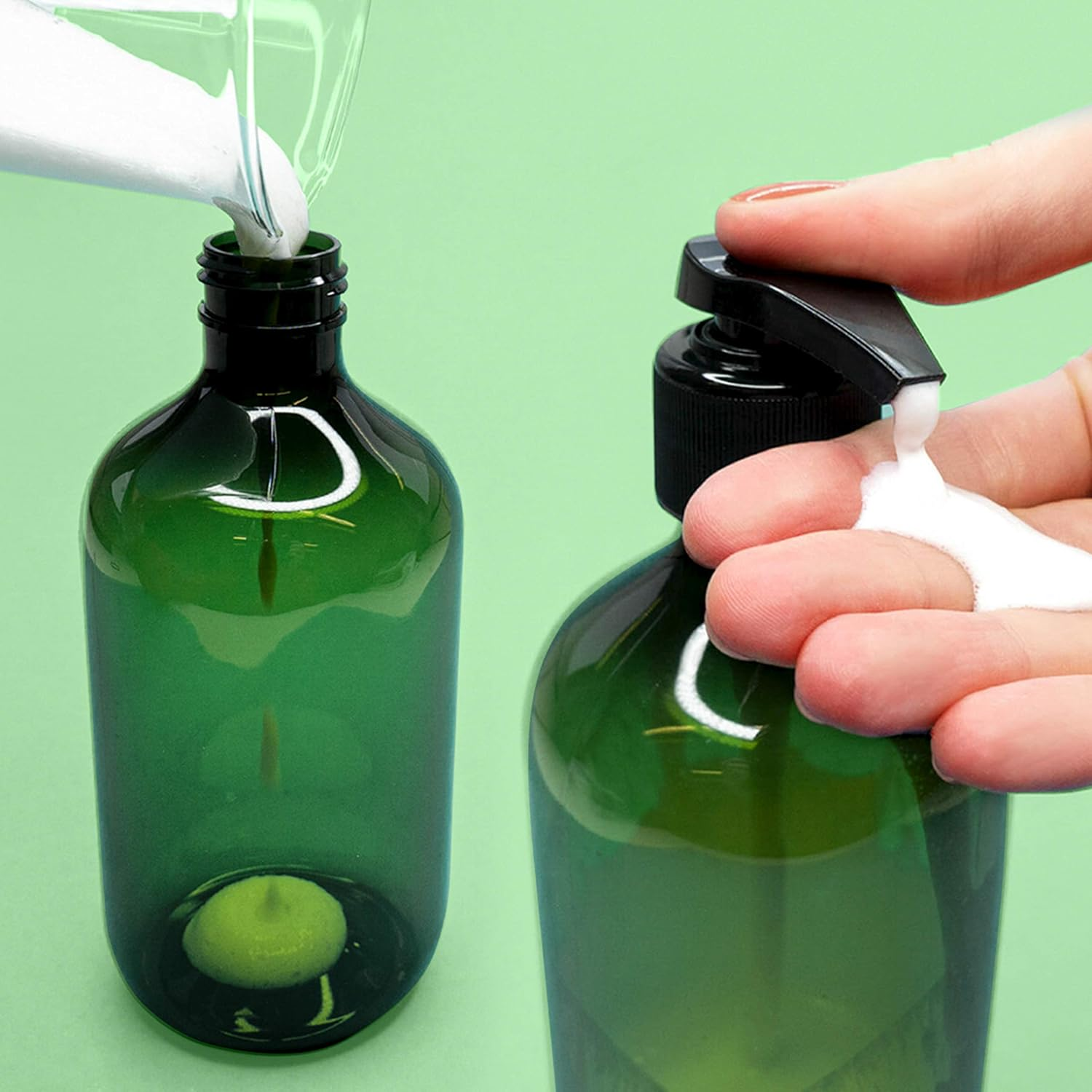 Puremetics Zero Waste Shampoo Powder "Coconut Mint" (50 G = 200 Ml) for Fine and Weigheless Hair, Vegan and Plastic-Free image number 2