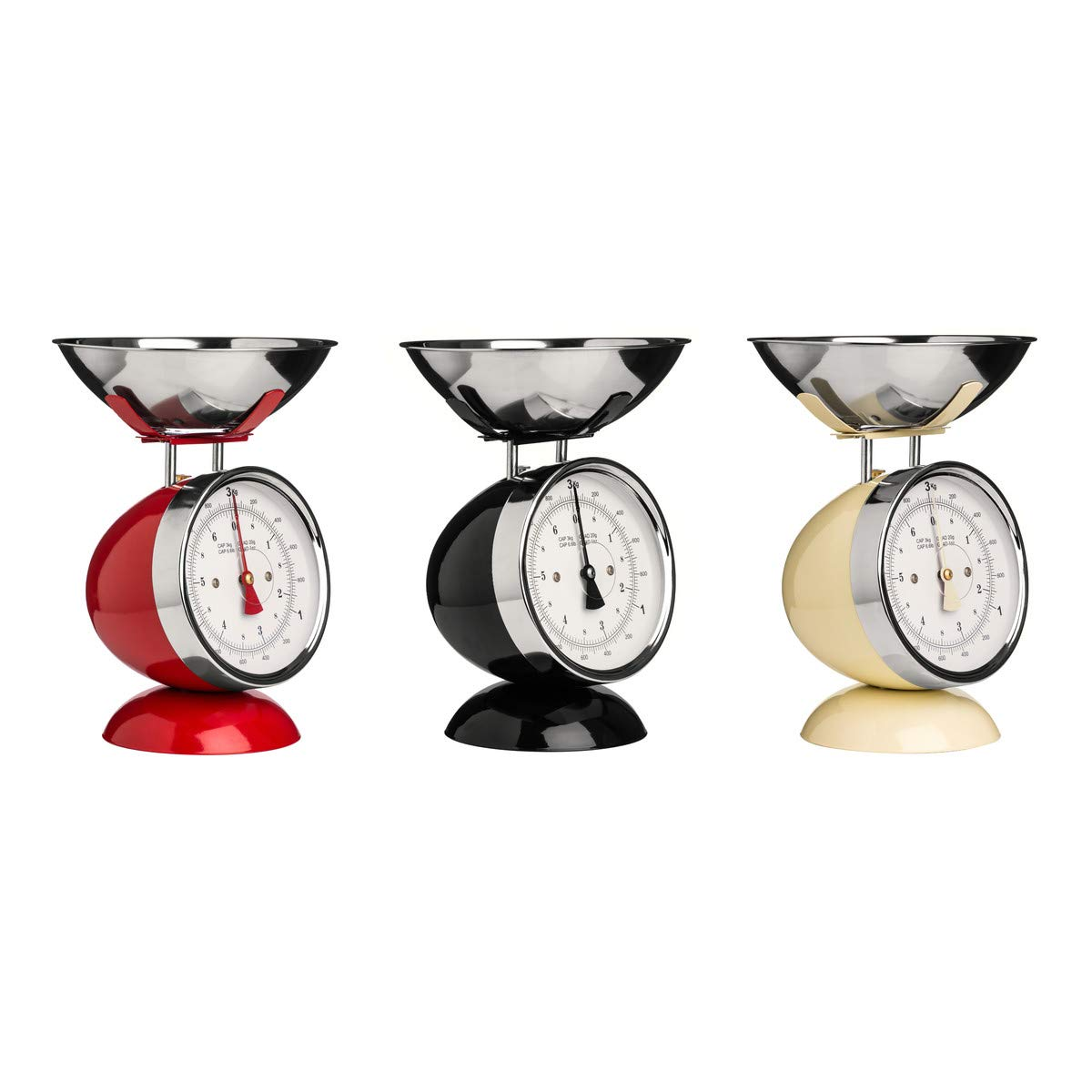 Premier Housewares Kitchen Scales 3 Kg, Stainless Steel, Black, 16 X 17 X 29 image number 2