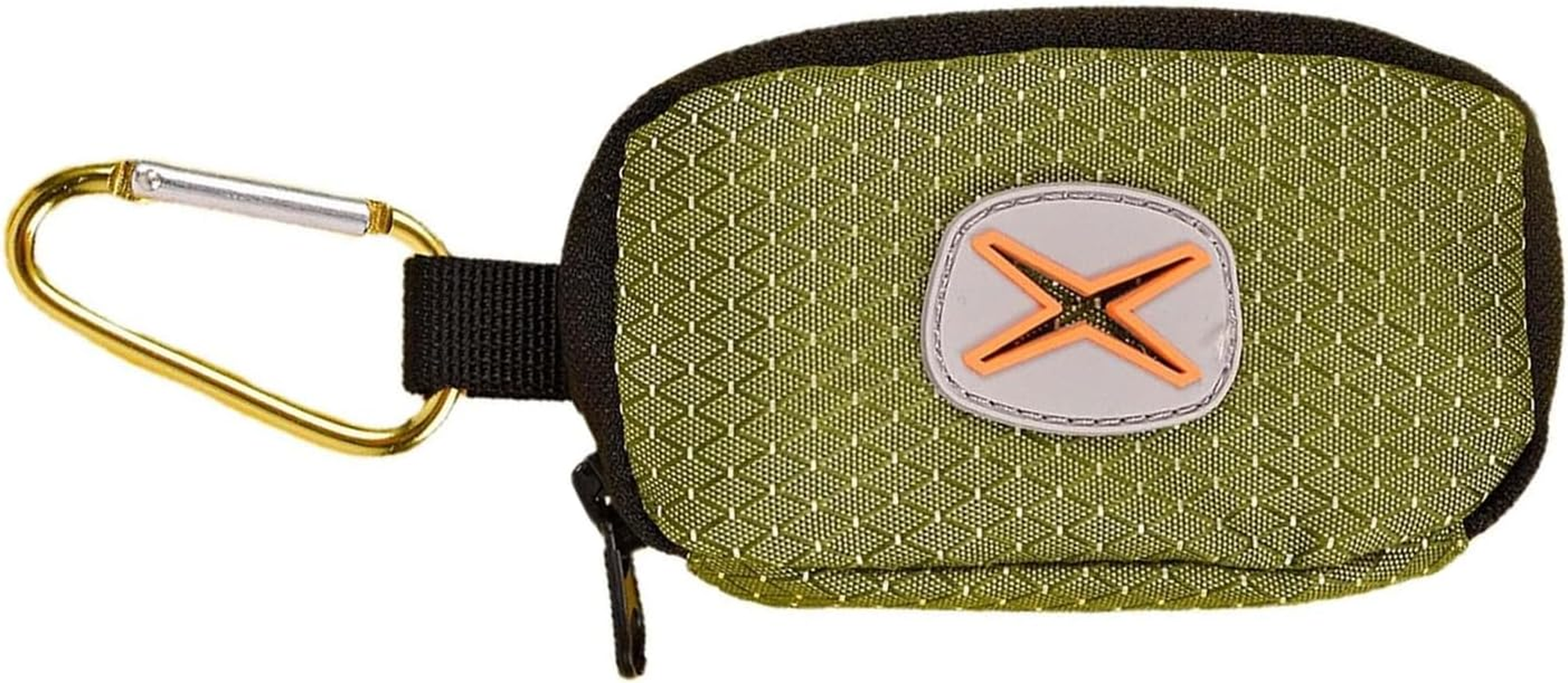 Fokmuaex Dog Poop Bag Dispenser with Zipper Pouch, Leash Attachment Waste Bag Holder, Portable Poop Bag Carrier for Dog Walking, Hiking & Travel (1 Pack) (Blue)