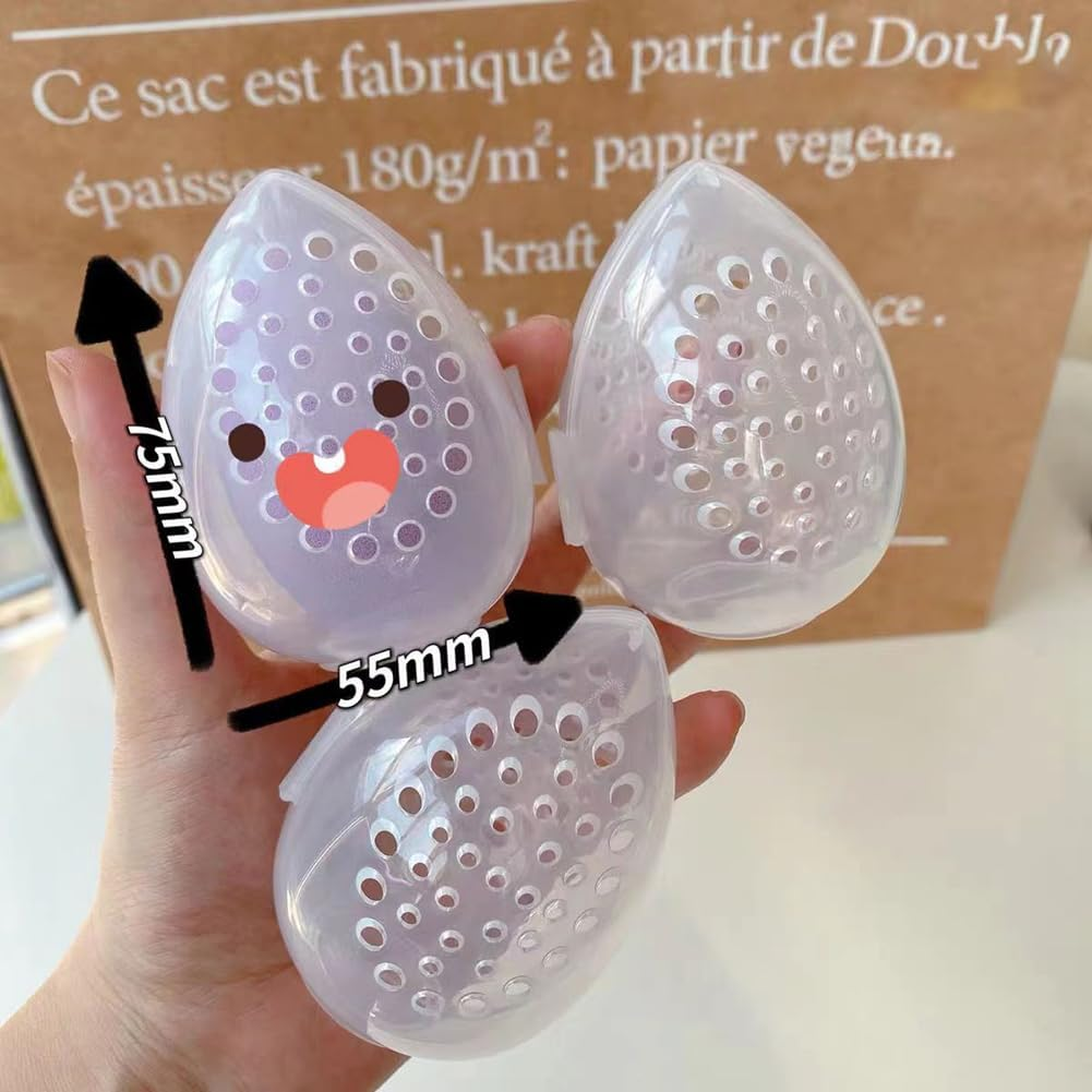 Beauty Sponge Blender Storage Case Makeup Sponge Holder Travel Case Beauty Egg Storage Box Plastic Beauty Sponge Case