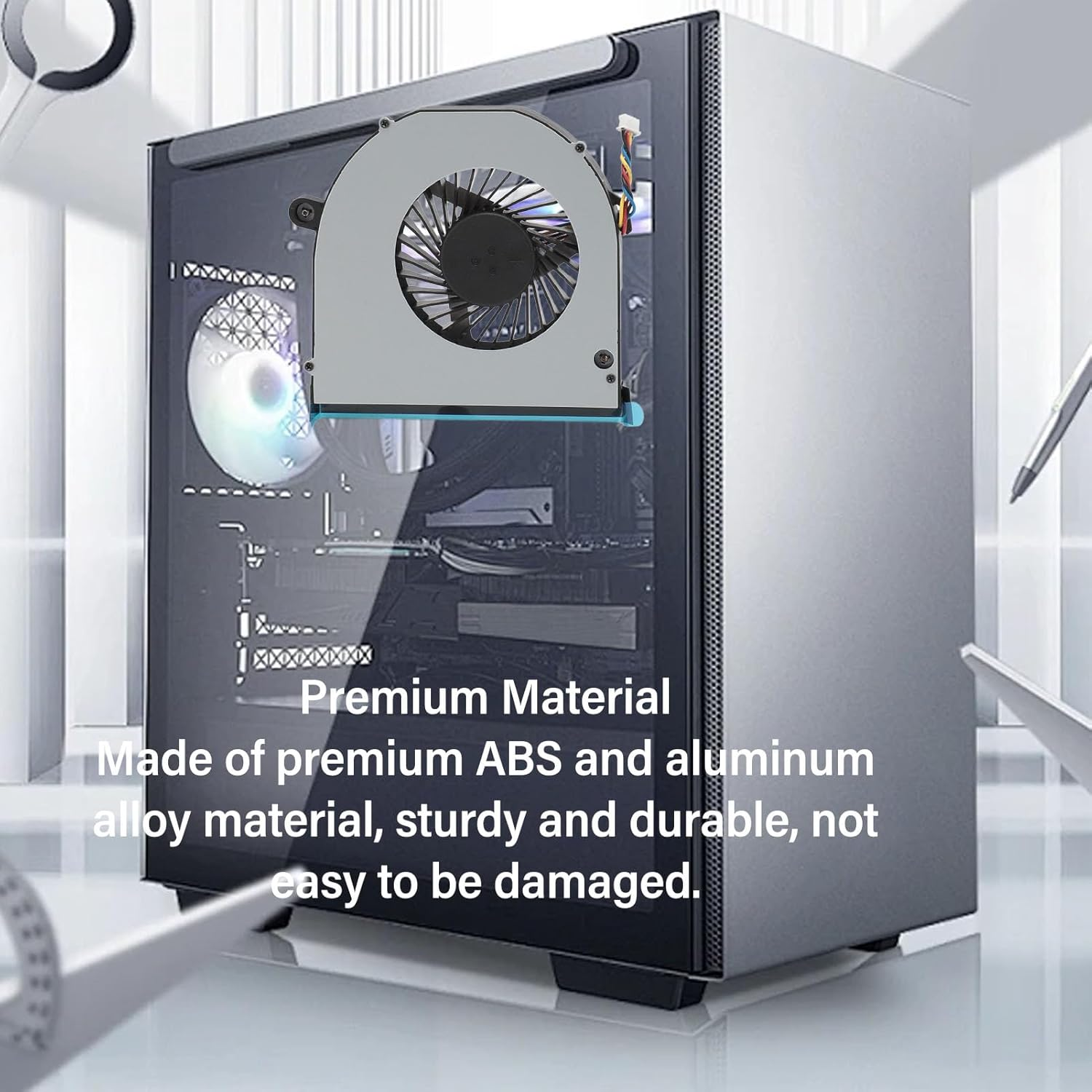 Replacement CPU Cooling Fan, 4 Pin DC5V 0.7A CPU Cooler for Intel NUC11 NUC11PAH NUC11TNH Computer Cooling Fan, Fast Heat Dissipation image number 3