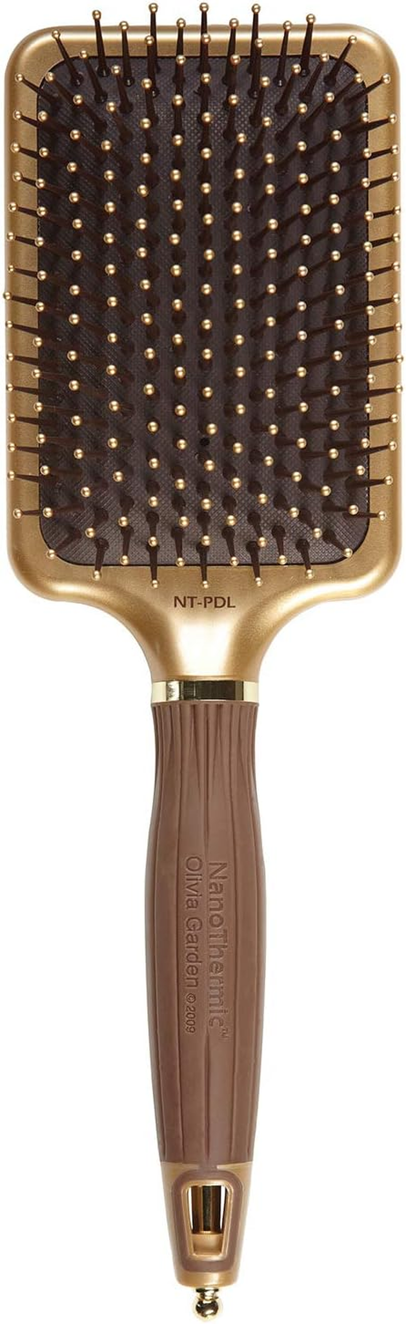 Olivia Garden Nanothermic Ceramic + Ion Paddle Hair Brush (NT-PDL) by Olivia Garden