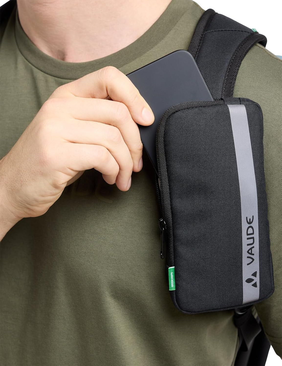 Vaude Shoulder Strap Phone Bag, Black