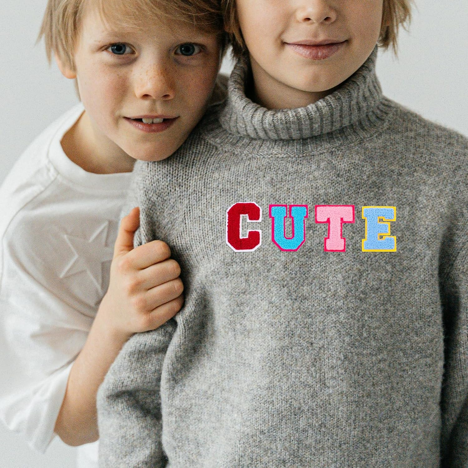 TEHAUX 52Pcs Iron on Letters - Chenille Letter Patches - A-Z Letters Repair Patches Colorful Alphabet Iron on Patches - Fabric Sew on Repair Embroidered Patches for Clothes Hats Backpacks Jeans image number 5