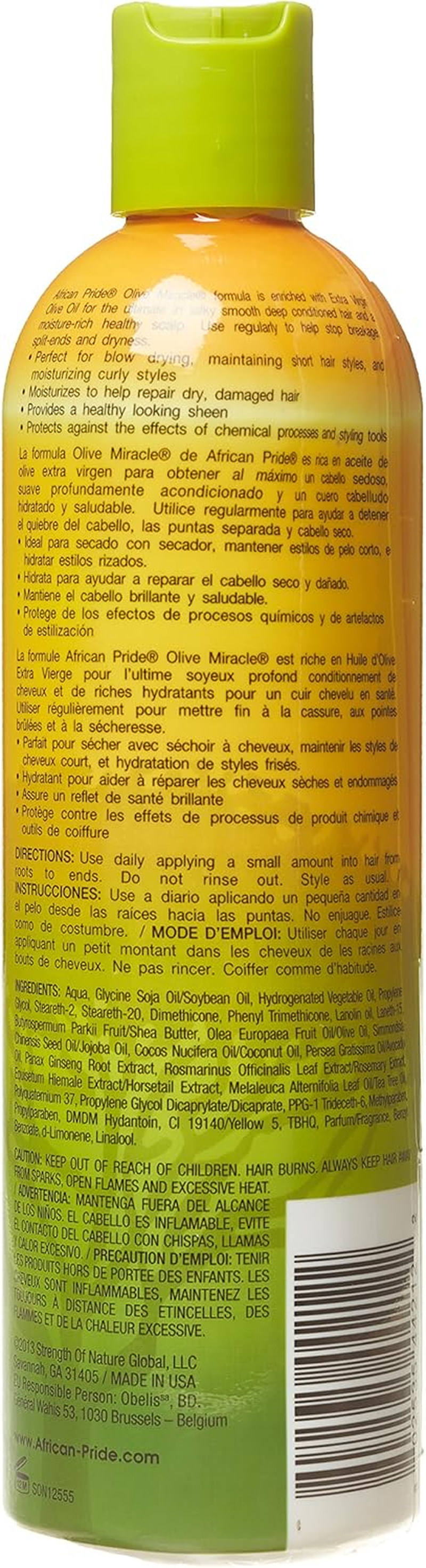 African Pride Olive Miracle Moisturizer Lotion 12 Oz image number 2