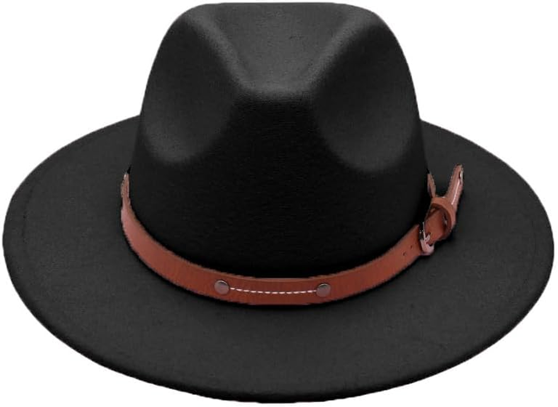 Temperament Top Hat Belt Buckle Jazz Hat Men'S and Women'S Retro image number 4