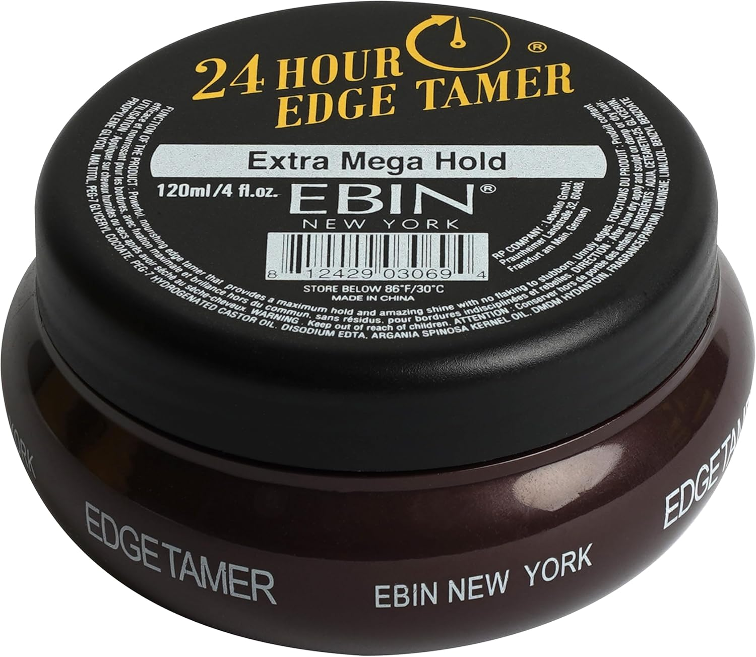 Ebin New York 24 Hour Edge Tamer (24Hr EXTRA MEGA HOLD 4Oz)