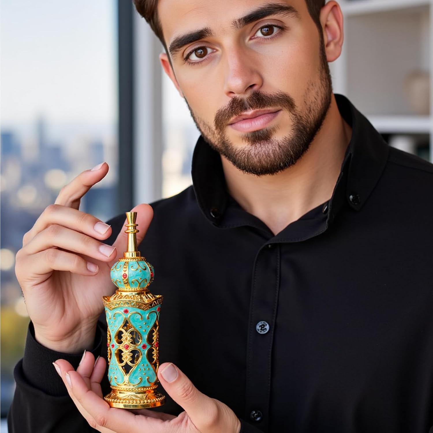 Arabic Perfume Oil 15Ml Long Lasting Fragrance Dubai Perfume with Luxurious Bottle for Men, Dubai, Arabic Oil