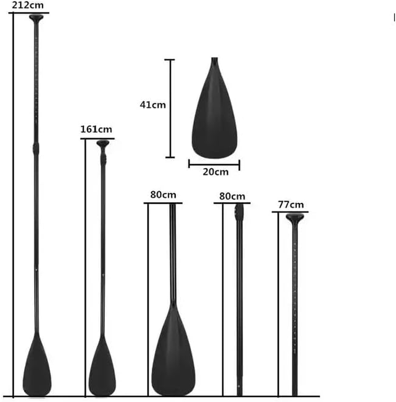 Easy Go Stand up Paddle Board Sup Surfboard Paddle Oar 4-Piece Double Ended image number 5