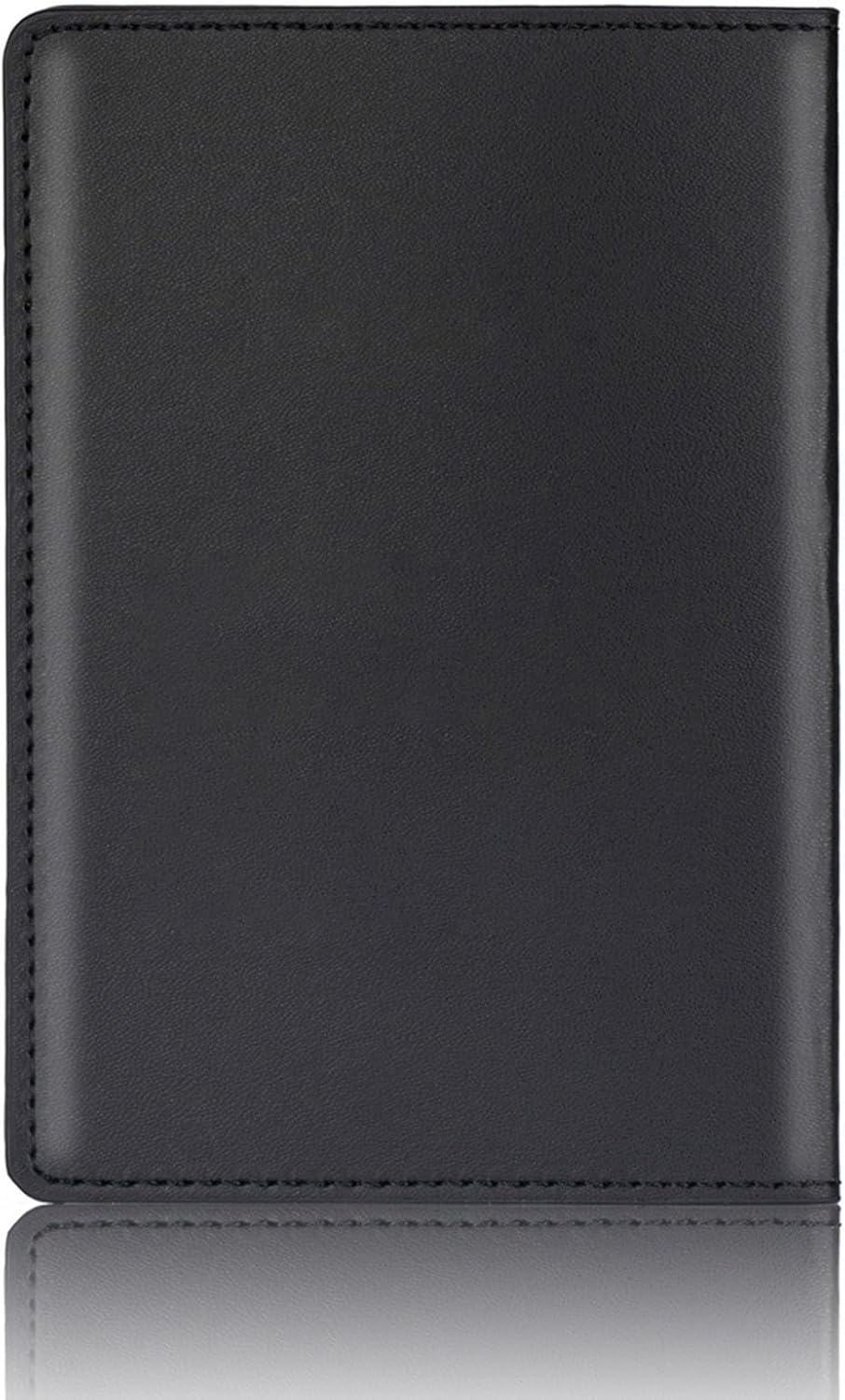 Oxtxuzdm Fashion Travel PU Leather Passport Cover Holder Hot Stamping Plane for Women Men Lover Couple Weddings Gift Leather Passport Holder Family, White image number 5