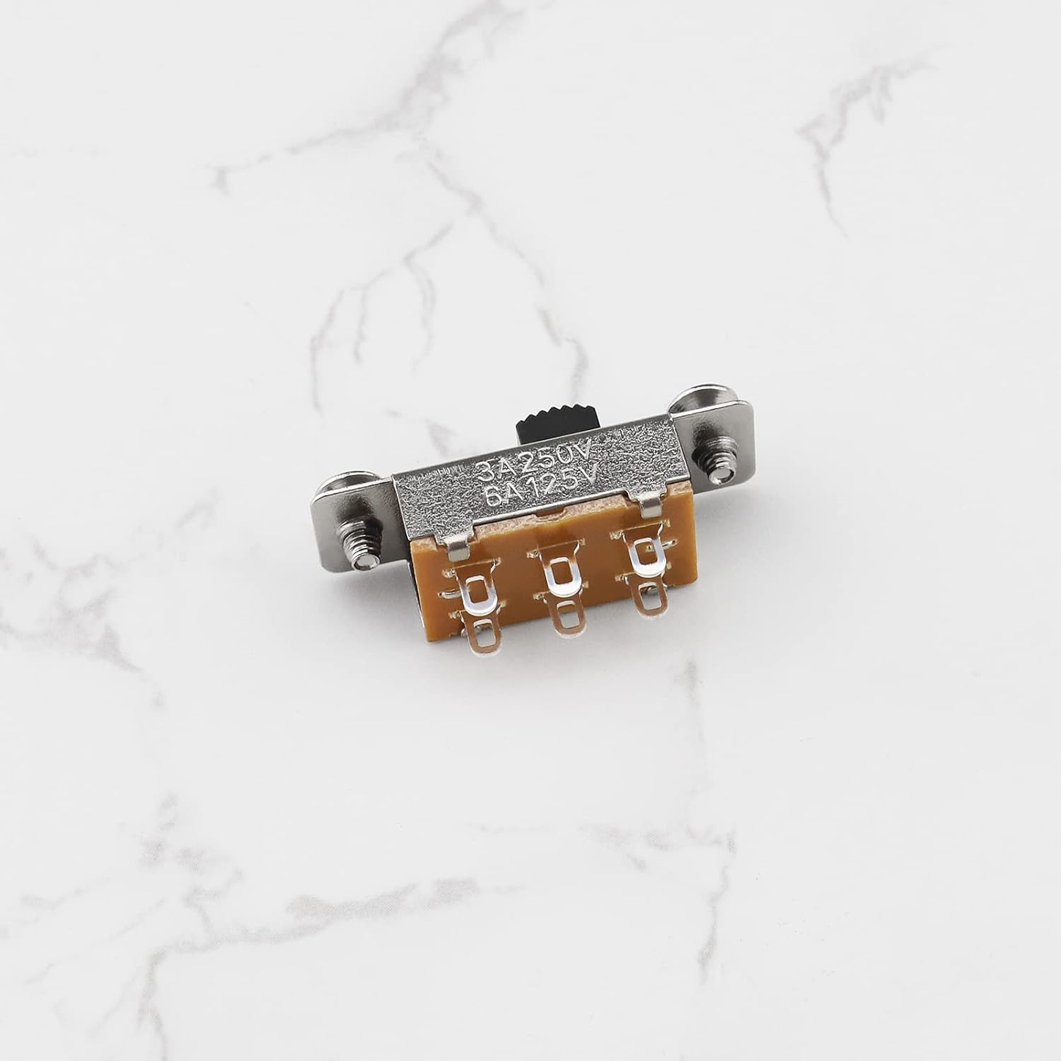 Emagtech 2Pcs Slide Selector Switch with 4X Screws Compatible with Fender Jaguar/Jazzmaster Toggle Switch Guitar Accessories Metal image number 5