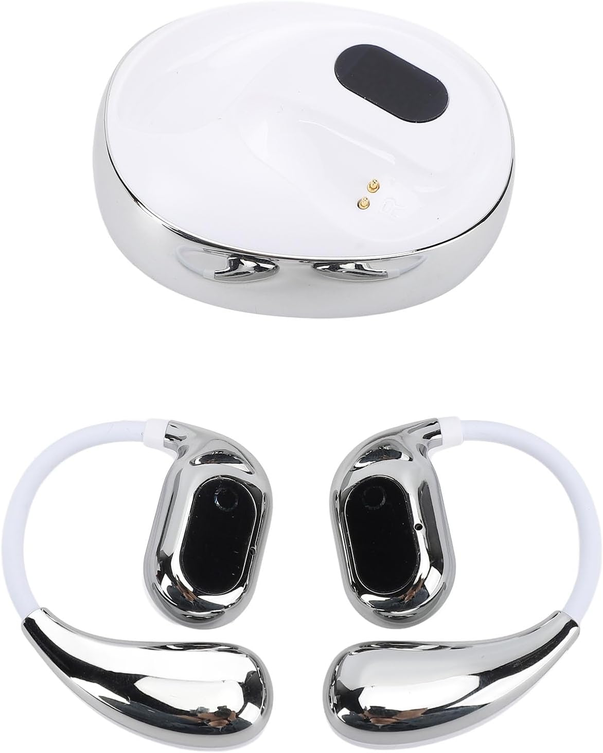 Zopsc AI Translation Earbuds Real Time, 80 Language Support, Wireless Earphones Bluetooth Headphones, Ideal for Travel Business Meetings Learning with Charging Case (Black)