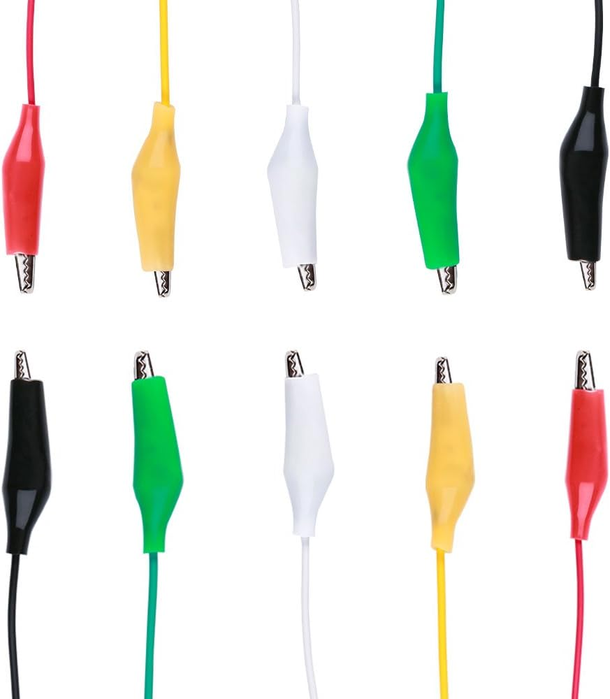ELEGOO 30 PCS Test Leads Set with Alligator Clips Double-End 50Cm Jumper Wire for Arduino Project image number 1