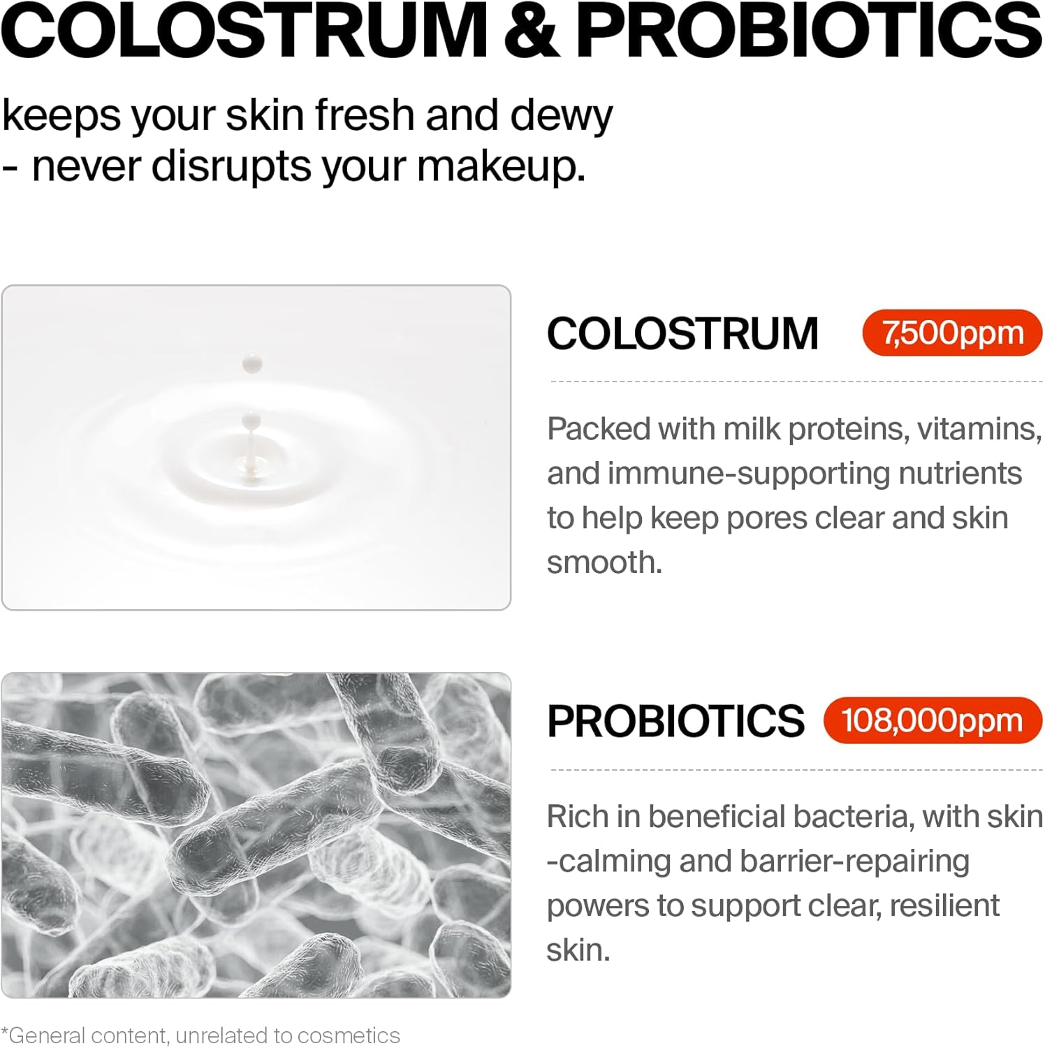 PURCELL 24/7 Colostrum Ampoule Mist - Glass Skin with Long Hydration, Poreless Smooth Skin, before & after Makeup, Hyaluronic Acid and Vitamin, for All Skin Types, 1.85 Fl Oz image number 4