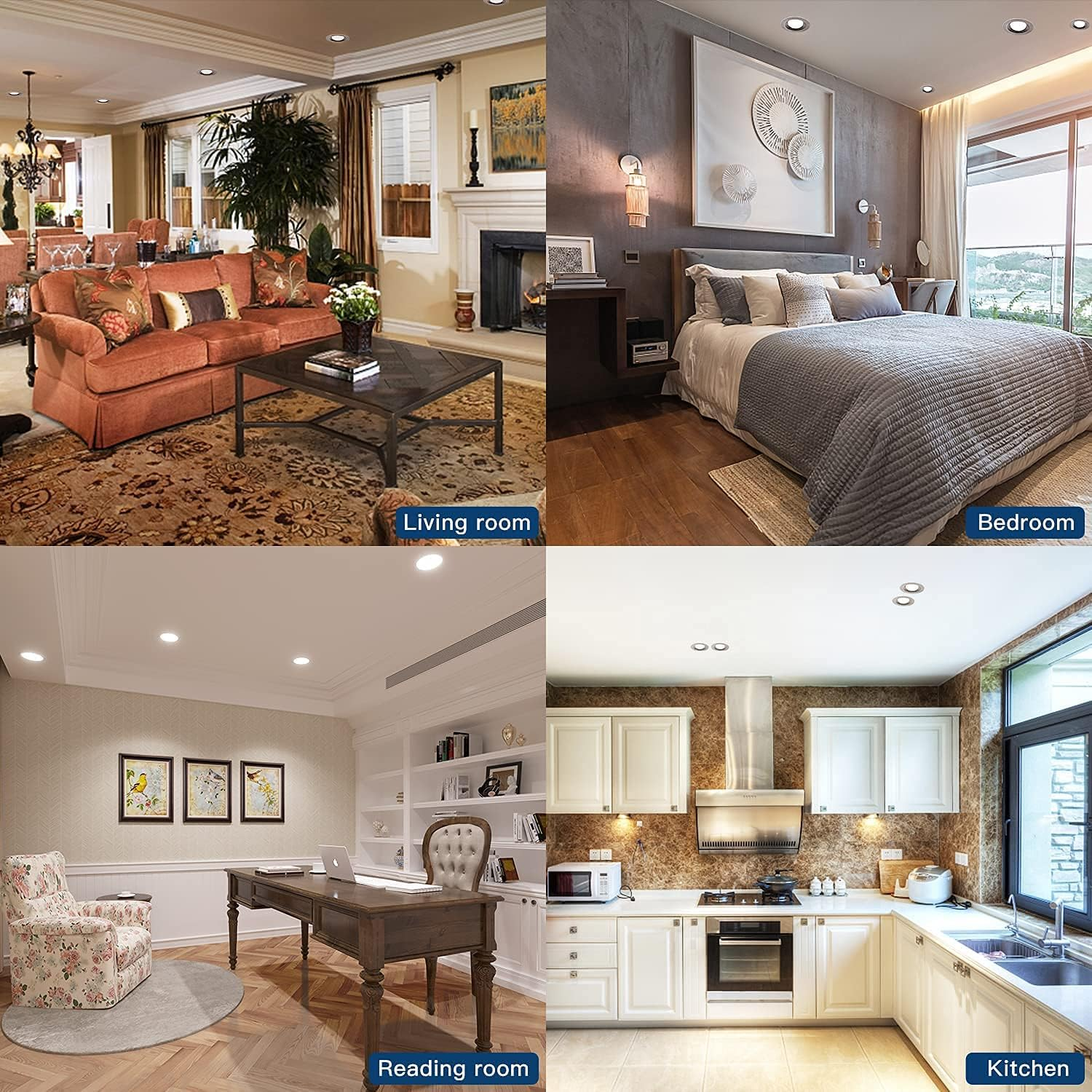 PAR38 LED Flood Light Bulb for Security,18W (120W Equivalent), 1500 Lumen, 6000K Cool White, Spotlight Indoor Recessed Light Bulbs 120 Degree Beam Angle 2-Pack (4000K-Daylight White, PAR38-18W) image number 6