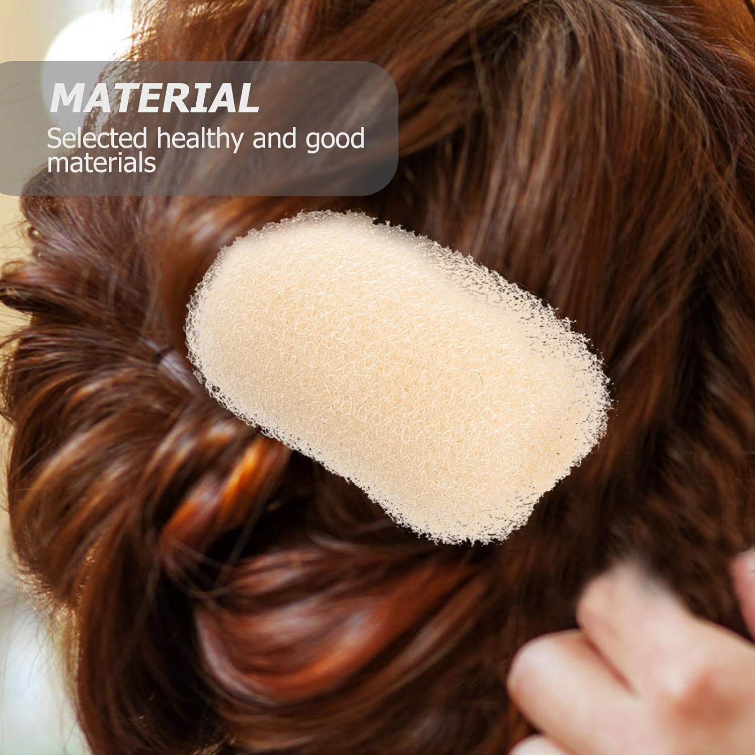 Minkissy Bump It Hair Clips Volume Clip Sponge Hair Base for Natural Hair Volume Styling Accessories for Women Hairstyles Pack of 6