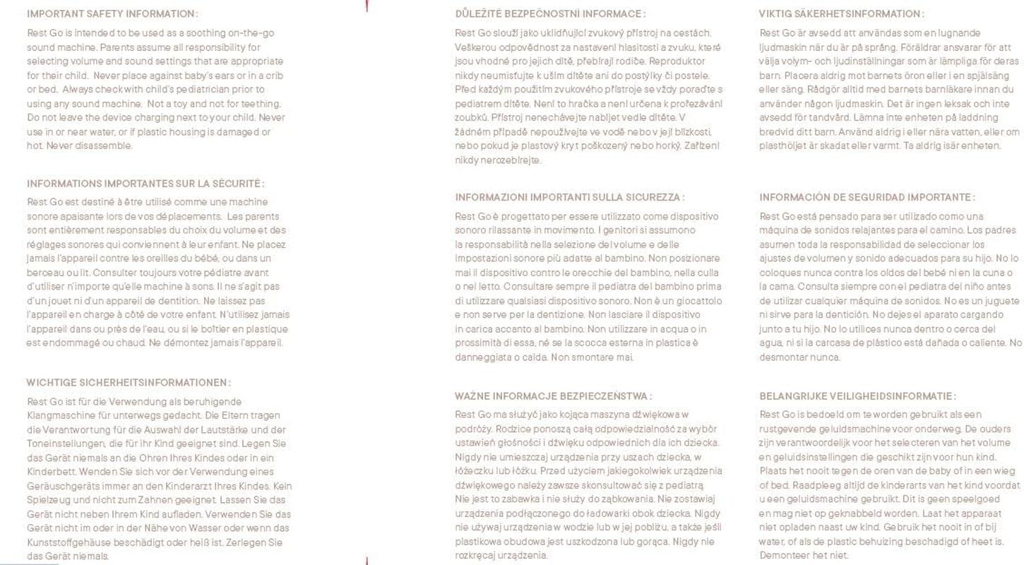 Hatch Rest Go | Portable Sound Machine for Babies and Kids | Baby Sleep Soother | 10 Soothing Sounds | White Noise | Shush | Travel | Registry Gift | Baby Shower | Clips on Baby Stroller | Slate - Slate image number 3