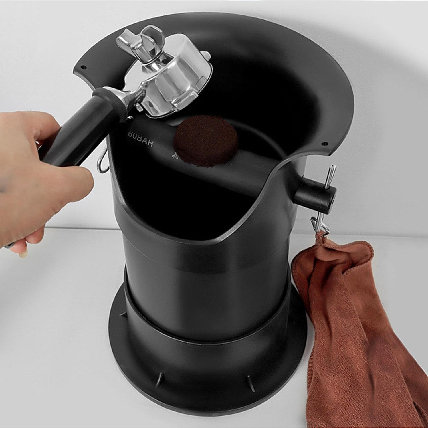 Leefasy Coffee Ground Knock Box Espresso Knock Box Coffee Maker Accessories Durable Large Capacity Coffee Waste Bin for Western Restaurants Office image number 6