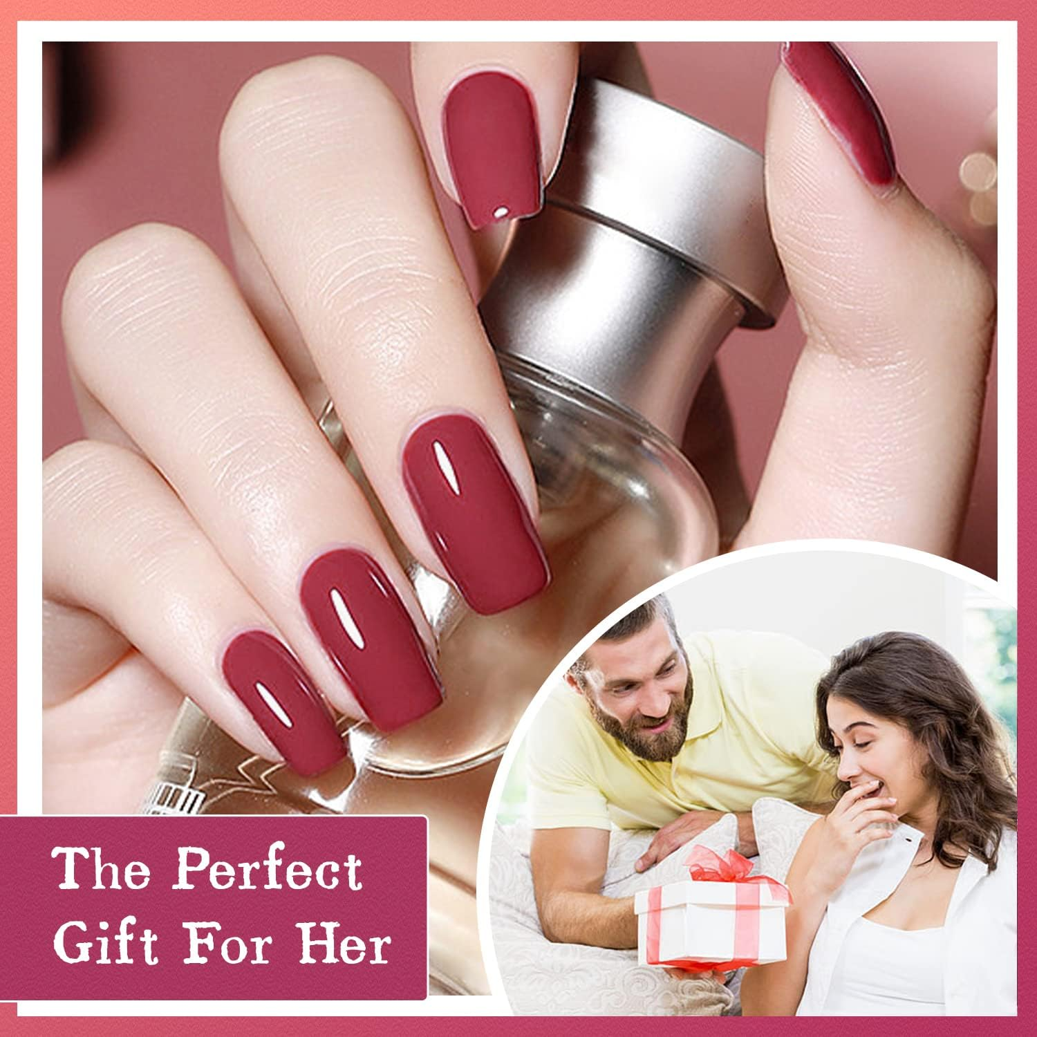 JODSONE Gel Nail Polish Kit with U V Light 36 PCS Classic Black and White Nude and Blue Purple Gel Polish Set with Manicure Tools Suitable for All Seasons Perfect Gifts for Manicure Lover - 100Set-12-T image number 6