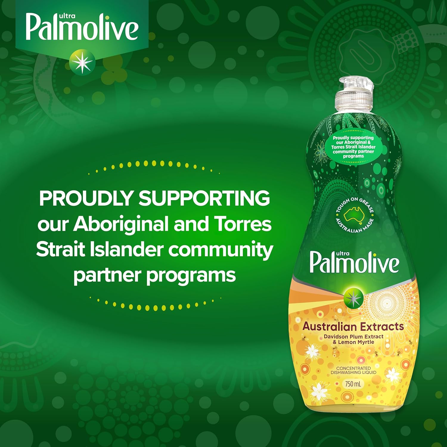 Palmolive Dish Ultra Australian Extracts Dishwashing Liquid, Davidson Plum Extract & Lemon Myrtle 750Ml image number 1