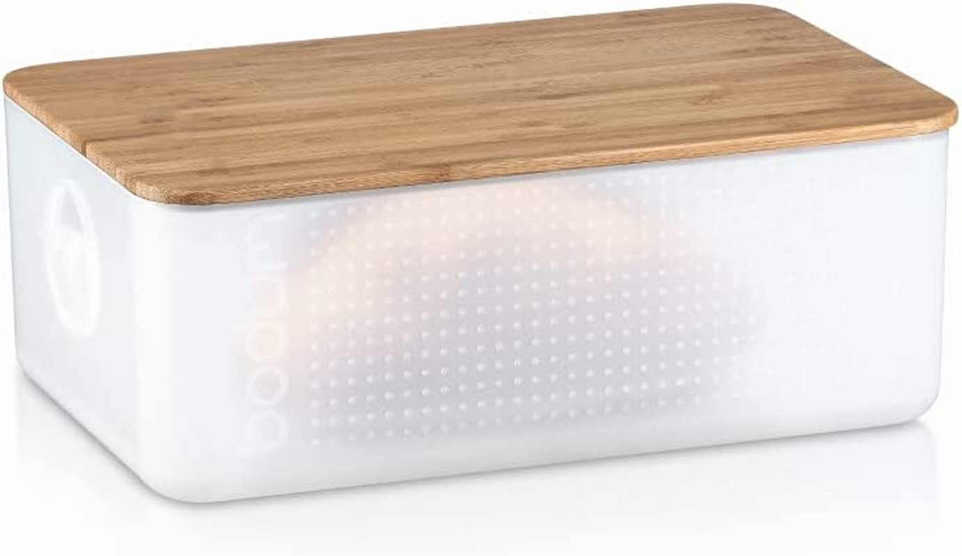 Bodum Bread Box with Cutting Board, Black, 11555-01, Large image number 6