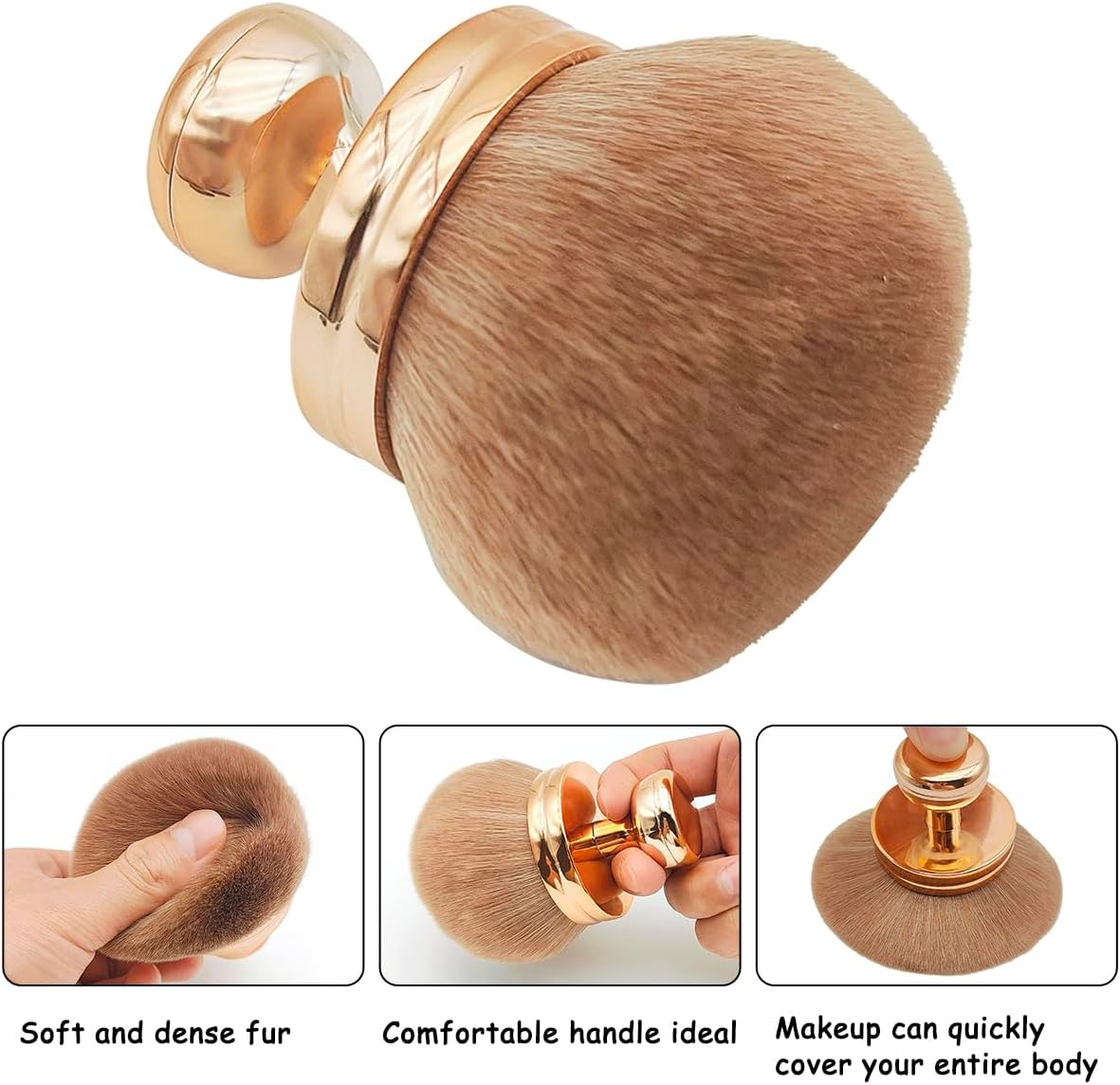 Self Tanner Blend Brush, Yucool Extra Large Body Makeup Brush, Self Tanning Brush Applicator, Oval Face Leg Makeup Brush image number 1