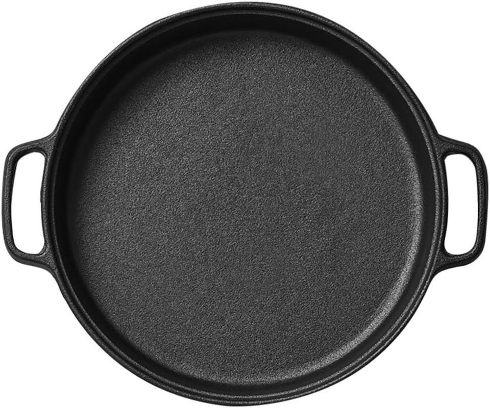 Cast Iron Frying Pan Skillet Steak Sizzle Platter 30Cm image number 3