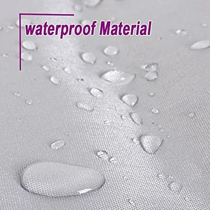 Bunny Hutch Cover COOSOO Triangular Dust-Proof Rabbit Cage Cover 420D Oxford Waterproof Dust Proof Pet Cage Cover with Zippers Poultry Cage Accessory Rabbit Cage Cover for Backyard Garden Winter (147&times;52&times;86Cm, Gray)